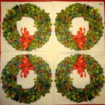 198 Weihnachten Blumen - 3-lagig